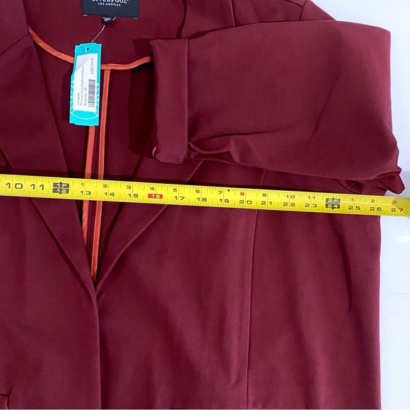 Liverpool Stitch Fix New Stretch Blazer Plus Size 3X Burgandy - Picture 9 of 16